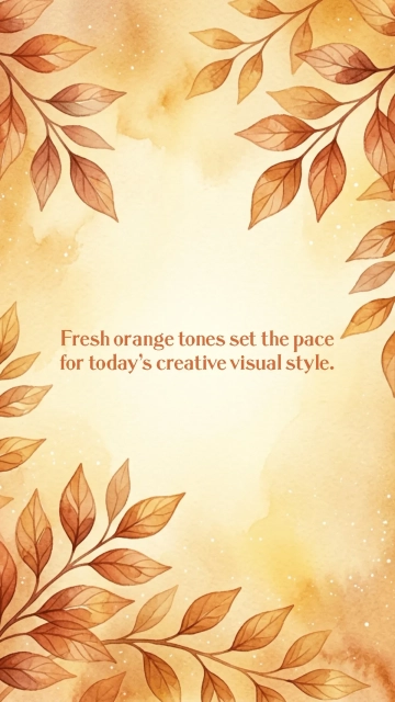 Free Trendy Orange Background Template to Edit Online