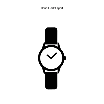 Free Hand Clock Vector Clipart (PNG, SVG) to Edit Online