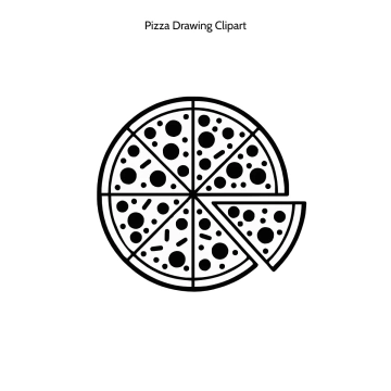 Free Pizza Drawing Vector Clipart (PNG, SVG) to Edit Online