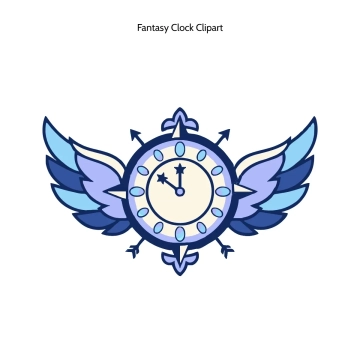 Free Fantasy Clock Vector Clipart (PNG, SVG) to Edit Online