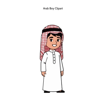 Free Arab Boy Vector Clipart (PNG, SVG) to Edit Online
