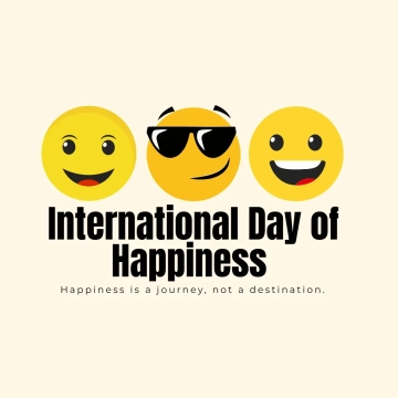 Free International Day of Happiness Icon Clip Art Template to Edit Online