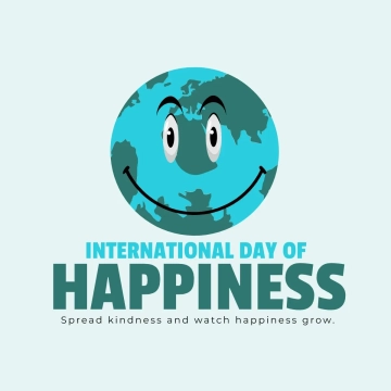 Free International Day of Happiness Symbol Clip Art Template to Edit Online