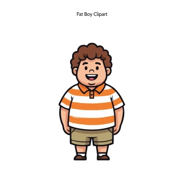 Free Fat Boy Vector Clipart (PNG, SVG) to Edit Online