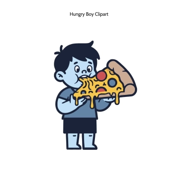 Free Hungry Boy Vector Clipart (PNG, SVG) to Edit Online