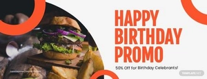 Free Birthday Promo Facebook Cover Template to Edit Online