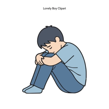 Free Lonely Boy Vector Clipart (PNG, SVG) to Edit Online