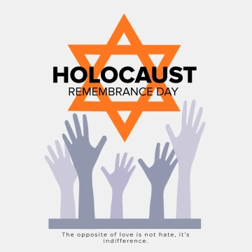 Free Holocaust Remembrance Day Hands Clip Art Template to Edit Online