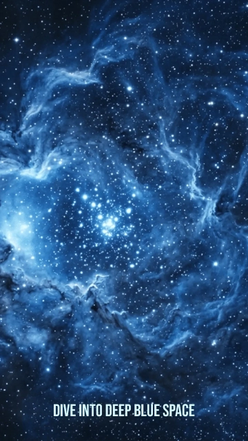Free Blue Tone Galaxy Background Template to Edit Online