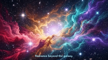 Free Space Glow Galaxy Background Template to Edit Online