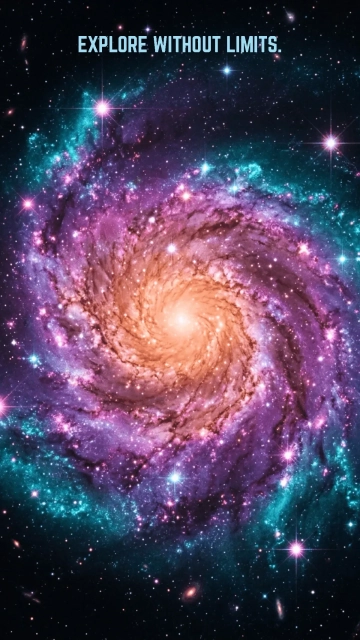 Free Infinite Space Galaxy Background Template to Edit Online
