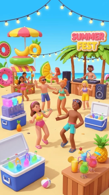 Free Summer Festival Background Template to Edit Online