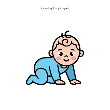Free Crawling Baby Vector Clipart (PNG, SVG) to Edit Online