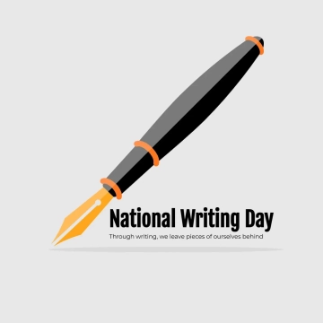 Free National Writing Day Pen Clip Art Template to Edit Online