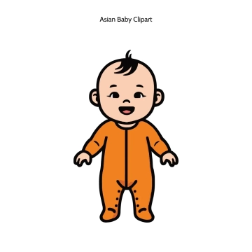 Free Asian Baby Vector Clipart (PNG, SVG) to Edit Online