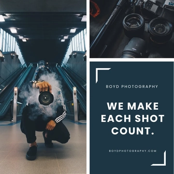 Free Photography Ad Instagram Post Template to Edit Online