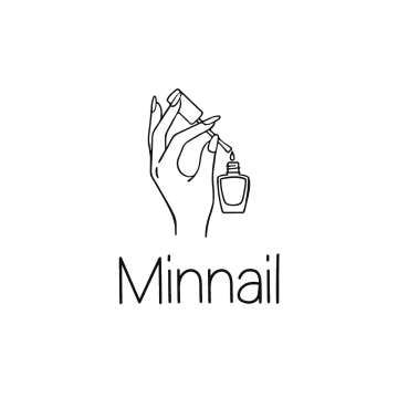 Free Minimal Nail Salon Logo to Edit Online