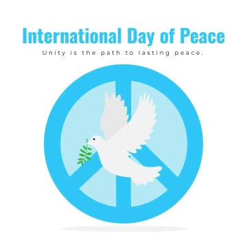 Free International Day of Peace Flat Clip Art Template to Edit Online