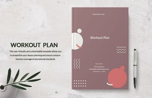 Blank Workout Plan Template