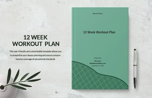 12 Week Workout Plan Template