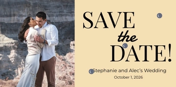 Free Save The Date Twitter Post Template to Edit Online