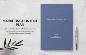 Marketing Content Plan Template