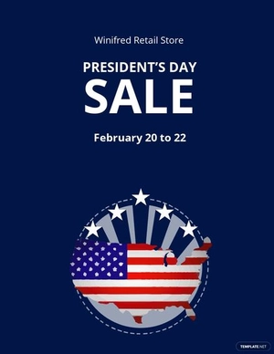 Presidents Day Sale Flyer Template