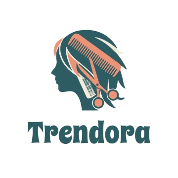 Free Trendy Hair Salon Logo to Edit Online
