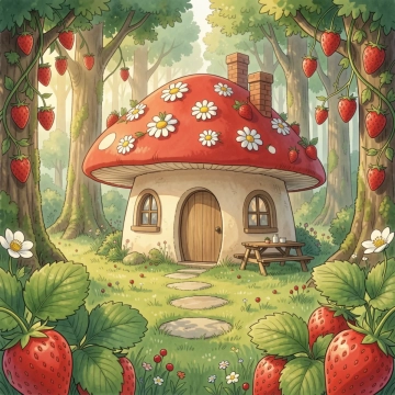 Free Cottagecore Illustration Template to Edit Online