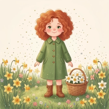 Free Girl Illustration Template to Edit Online