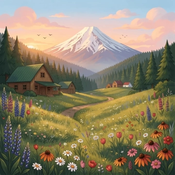 Free Nature Illustration Template to Edit Online