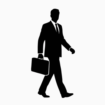 Free Business Man Silhouette Template to Edit Online