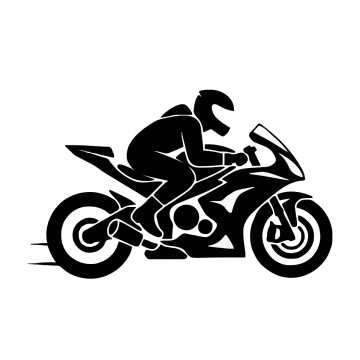 Free Motorcycle Silhouette Template to Edit Online