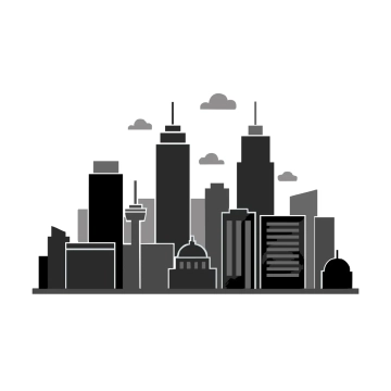 Free City Skyline Silhouette Template to Edit Online