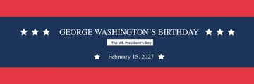 Free President's Day Twitter Header Template to Edit Online