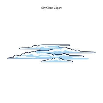 Free Sky Cloud Vector Clipart (PNG, SVG) to Edit Online