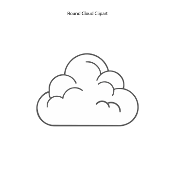 Free Round Cloud Vector Clipart (PNG, SVG) to Edit Online