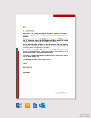 Sample Agent Appointment Letter