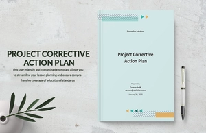 Project Corrective Action Plan Template