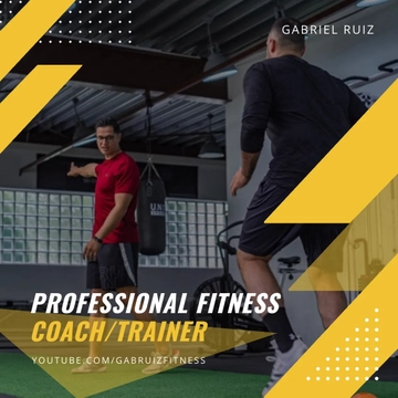 Free Personal Trainer Instagram Post Template to Edit Online
