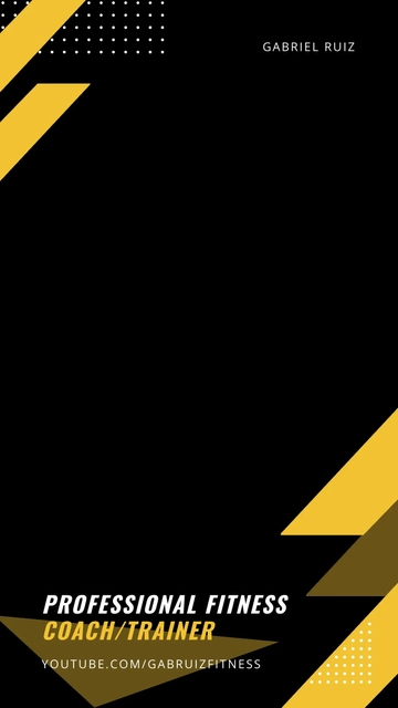 Free Personal Trainer Snapchat Geofilter Template to Edit Online