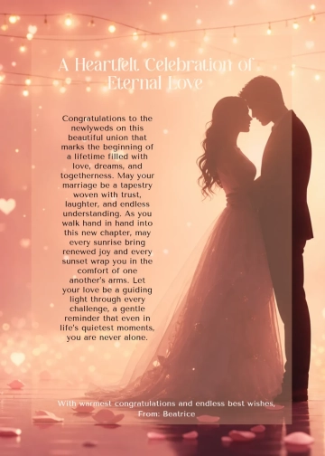 Free Romantic Couple Celebration Template to Edit Online