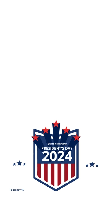 Free Presidents Day Event Snapchat Geofilter Template to Edit Online