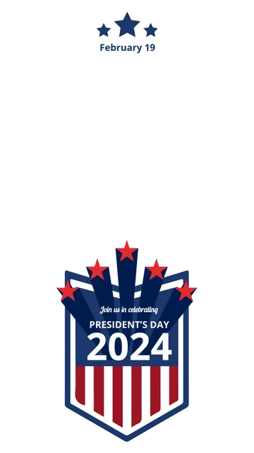 Free Presidents Day Event Instagram Story Template to Edit Online