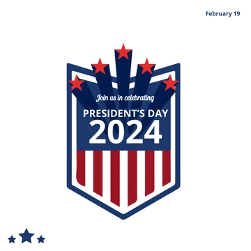 Free Presidents Day Event Linkedin Post Template to Edit Online