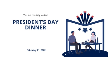 Free Presidents Day Invitation Facebook Post Template to Edit Online