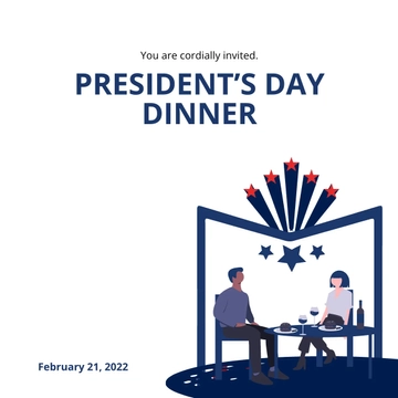 Free Presidents Day Invitation Instagram Post Template to Edit Online