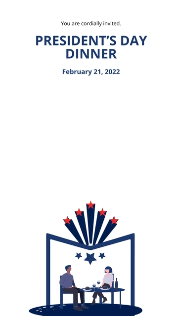 Free Presidents Day Invitation Snapchat Geofilter Template to Edit Online