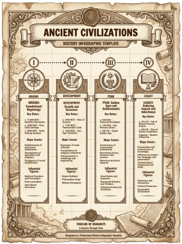 Free History Infographic Template to Edit Online