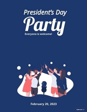 Presidents Day Party Flyer Template
